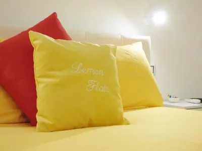 Letto o letti in una camera di B&B Lemon Flats