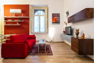 Area soggiorno di The Actors House by Napoliapartments