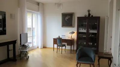 Area soggiorno di Spacious panoramic apartment - half way Center-Vomero district