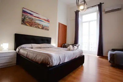 Letto o letti in una camera di B&B MetròNapoli