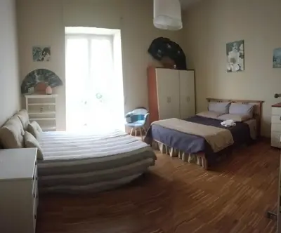 Letto o letti in una camera di Casa Joss