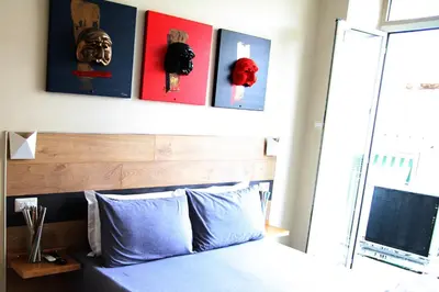 Letto o letti in una camera di QuiSiSta