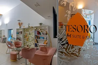 Area soggiorno di Il Tesoro Smart Suite & SPA