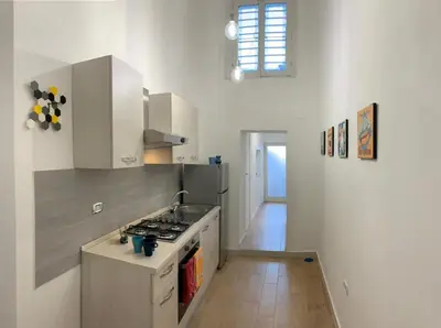 Cucina o angolo cottura di la terrazza sul porto