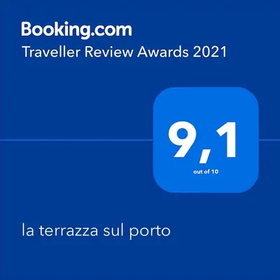 Certificato, attestato, insegna o altro documento esposto da la terrazza sul porto