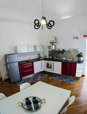 Cucina o angolo cottura di Casa Cerqua Landi Napoli - Luxury House Capri's view