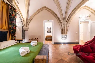 Area soggiorno di Piazza San Domenico Suite By DomusExtra