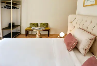 Letto o letti in una camera di Casa Vittoria Napoli - Santa Lucia