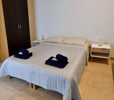 Letto o letti in una camera di Di affreschi e volte