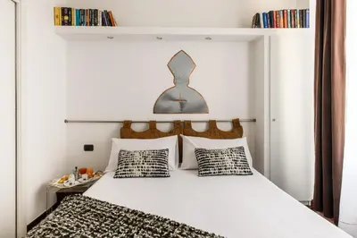 Letto o letti in una camera di Casa Valeria