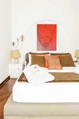 Letto o letti in una camera di Casa Valeria