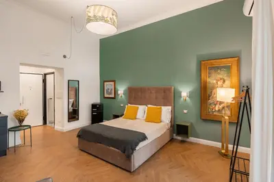 Letto o letti in una camera di B1flat Mergellina - Napoli