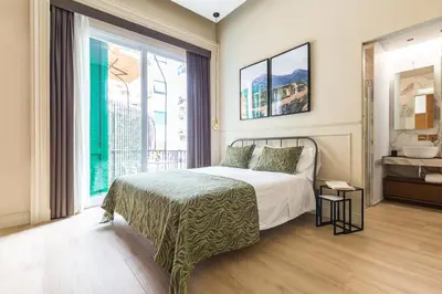 Letto o letti in una camera di B&B Civico 33