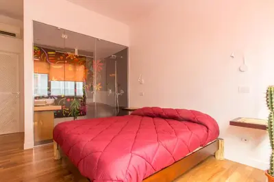 Letto o letti in una camera di Soul City
