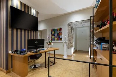TV o dispositivi per l'intrattenimento presso Kbirr Charming House