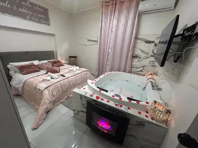 Letto o letti in una camera di B&B House Napoli Cavour