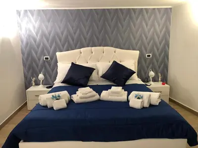 Letto o letti in una camera di Sabry House