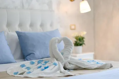 Letto o letti in una camera di Alma Adry