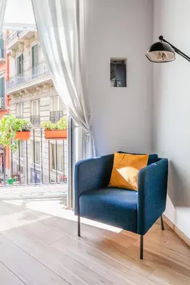 Area soggiorno di Appartamento Moderno nel centro storico