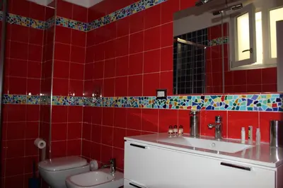 Bagno di A casa e Pepe Lovely flat in the heart of Naples.