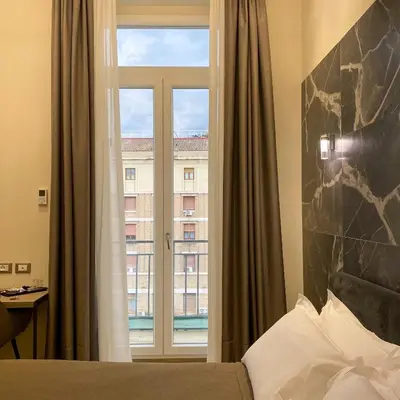 Letto o letti in una camera di Municipio Luxury Suite