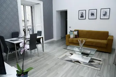 Area soggiorno di Duomo Platinum Apartments