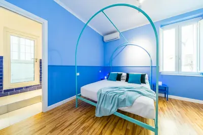 Letto o letti in una camera di Starguest Dante