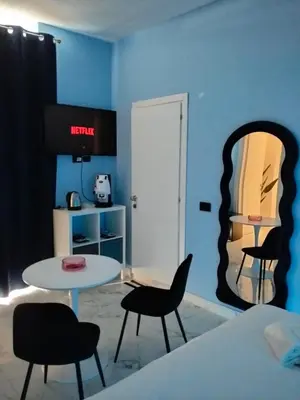 Letto o letti in una camera di Napoli in relax