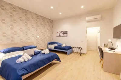 Letto o letti in una camera di Toledo Rose