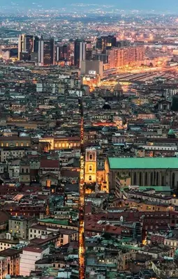 Vista generica su Napoli o vista sulla città dall'interno della casa vacanze