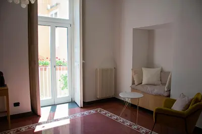 Area soggiorno di Vesevo Rooms