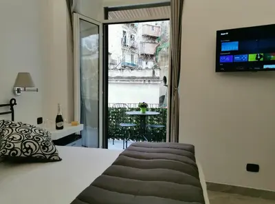 Letto o letti in una camera di Museumhome