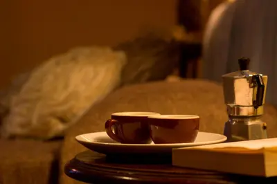 Set per la preparazione di tè e caffè presso Dimora dei Giganti Apartment