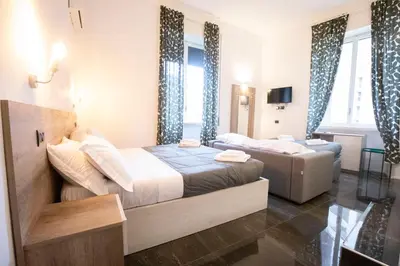 Letto o letti in una camera di Hall inn B&B in Center