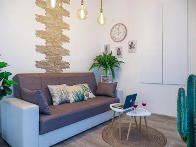 Area soggiorno di Chiaia Premium Flat, Naples Center, Near Seaside