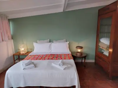 Letto o letti in una camera di Tribunali Panoramic apartment with terrace