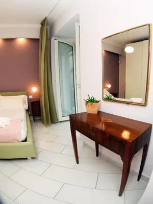 Letto o letti in una camera di Soraya