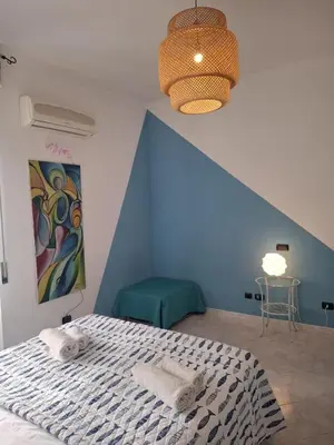 Letto o letti in una camera di Tribunali Penthouse with panoramic terrace