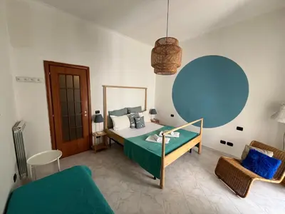 Letto o letti in una camera di Tribunali Penthouse with panoramic terrace