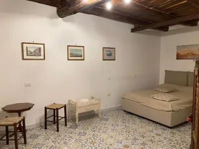 Letto o letti in una camera di Zuccarella ''Zuccherino''nel cortile