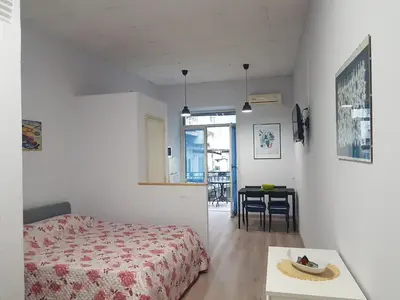 Letto o letti in una camera di Gardenia Napoli