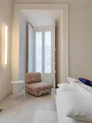Letto o letti in una camera di Casa Celeste Aida