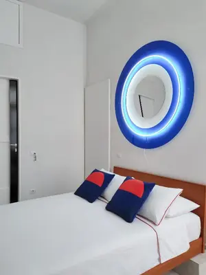 Letto o letti in una camera di Casa Celeste Aida
