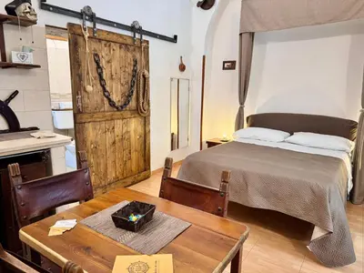 Letto o letti in una camera di La tana dei pirati