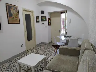 Area soggiorno di Casa vacanze Maison Zio Bruno A' Scalinatella