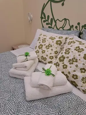 Letto o letti in una camera di Dimora Lazzarella