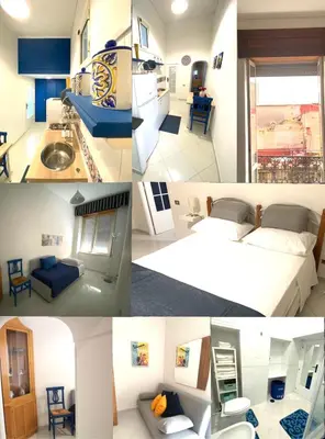 Letto o letti in una camera di Casa Luisa