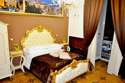 Letto o letti in una camera di Hotel des Artistes