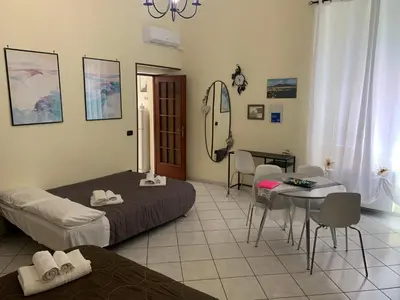 Letto o letti in una camera di Centro storico Napoli La casa di Ciro