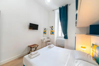 Letto o letti in una camera di Casa di Andrea